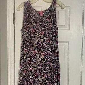 Woman Within Multicolor Floral Dress